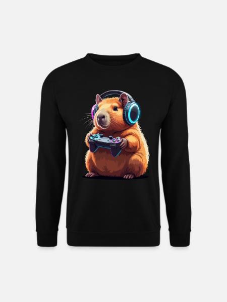 Gamer Hamster Controller Gaming Play - Unisex Sweatshirt - black
