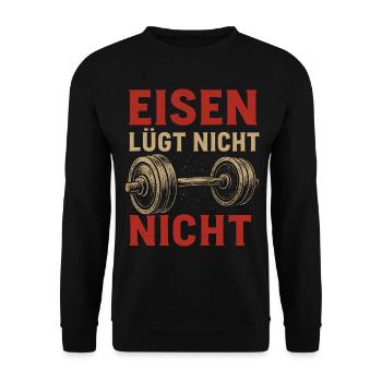 Chemise de fitness Gym Sport Style - Sweat-shirt Unisexe - noir - Devant - Alina (178cm) & Michal (187cm)