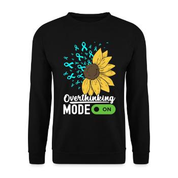 Anxiety disorder Anxiety disorder - Unisex Sweatshirt - black - Front - Alina (178cm) & Michal (187cm)