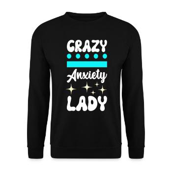 Anxiety disorder Anxiety disorder - Unisex Sweatshirt - black - Front - Alina (178cm) & Michal (187cm)
