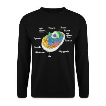 Anatomy Of Animal Cell Biology Biologist Science - Unisex Sweatshirt - black - Front - Alina (178cm) & Michal (187cm)