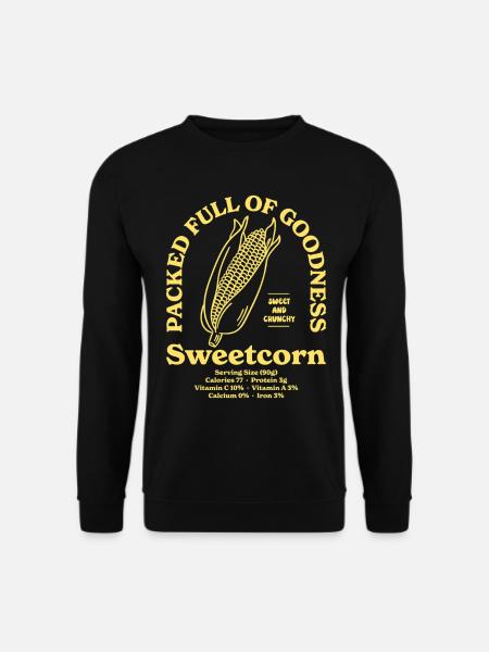 Sweetcorn Nutritional - Unisex Sweatshirt - black