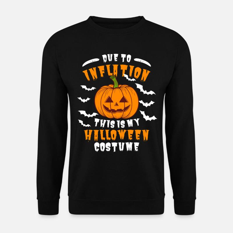 Inflation Halloween Saying - Unisex Sweatshirt - black