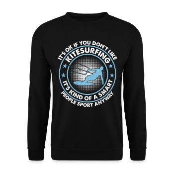 Kiteboarding - Ce n’est pas grave si vous n’aimez pas - Sweat-shirt Unisexe - noir - Devant - Alina (178cm) & Michal (187cm)