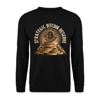 Conception de Bitcoin pour les fans de BTC - Sweat-shirt Unisexe - noir - Devant - Alina (178cm) & Michal (187cm)