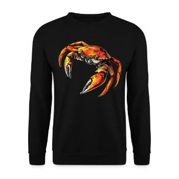 Crabe Crabe Crustacés Crabe Crabe de rivage Écrevisses - Sweat-shirt Unisexe - noir - Devant - Alina (178cm) & Michal (187cm)