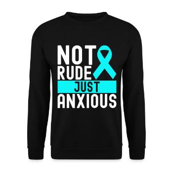 Trouble anxieux Trouble anxieux - Sweat-shirt Unisexe - noir - Devant - Alina (178cm) & Michal (187cm)