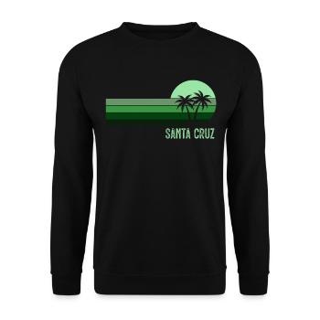 Santa Cruz Herren California Surf Kalifornien - Unisex Pullover - Schwarz - Vorne - Alina (178cm) & Michal (187cm)
