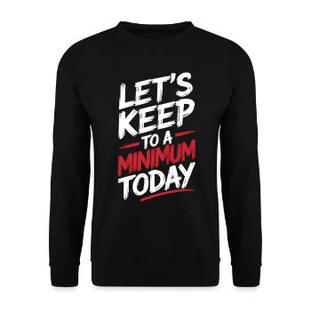 Motivationslos aber stilvoll Shirt - Unisex Pullover - Schwarz - Vorne - Alina (178cm) & Michal (187cm)