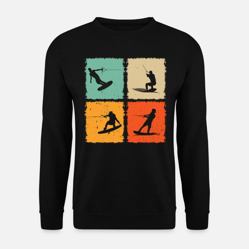Wakesurfing Wakeboarding Wakeboarder Wakesurfing - Unisex Sweatshirt - black