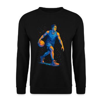 Basketball Basketball Player Basketball Player Man - Unisex Sweatshirt - black - Front - Alina (178cm) & Michal (187cm)