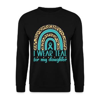 Anxiety disorder Anxiety disorder - Unisex Sweatshirt - black - Front - Alina (178cm) & Michal (187cm)