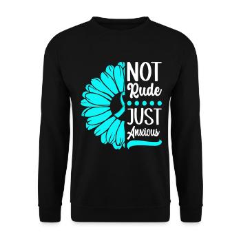 Anxiety disorder Anxiety disorder - Unisex Sweatshirt - black - Front - Alina (178cm) & Michal (187cm)