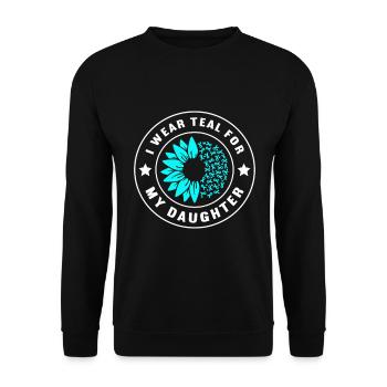 Anxiety disorder Anxiety disorder - Unisex Sweatshirt - black - Front - Alina (178cm) & Michal (187cm)