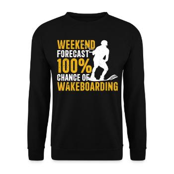 Prévisions week-end 100 % de chance de Wakeboard - Sweat-shirt Unisexe - noir - Devant - Alina (178cm) & Michal (187cm)