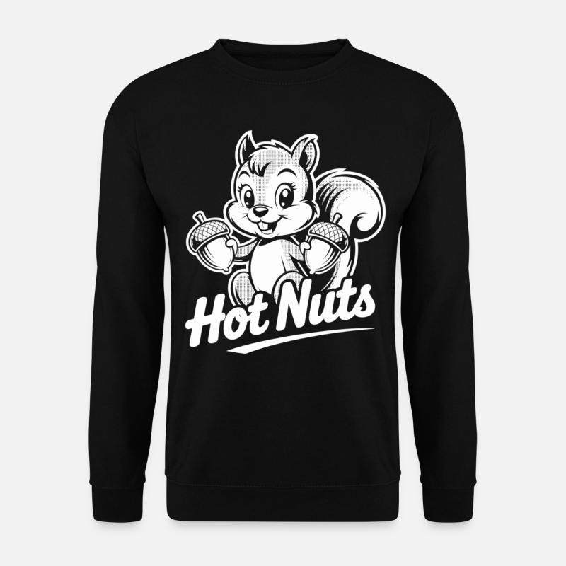 Chemise Hot Nuts Écureuil - Sweat-shirt Unisexe - noir