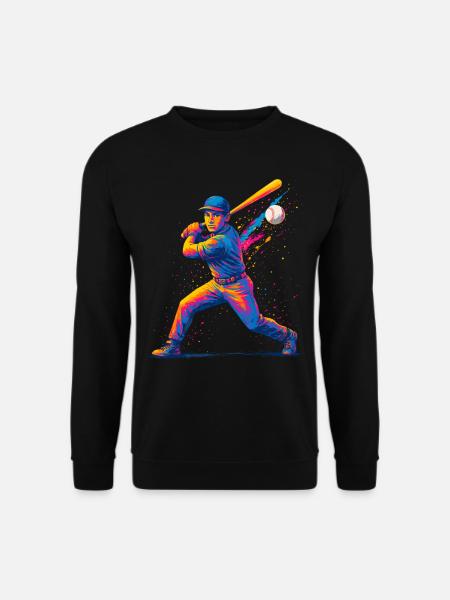 Baseball Baseball Player Man - Unisex Sweatshirt - black