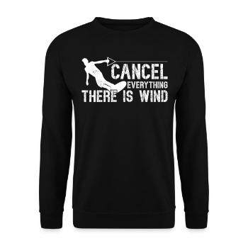 Funny Wakeboard - Annulez tout ce qu’il y a - Sweat-shirt Unisexe - noir - Devant - Alina (178cm) & Michal (187cm)