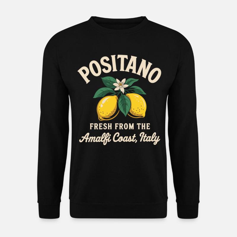 Amalfi Coast Citrus Shirt - Unisex Pullover - Schwarz