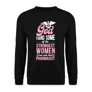Pharmacy Tech Technician - Unisex Sweatshirt - black - Front - Alina (178cm) & Michal (187cm)