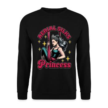 Acro Danse Tissus Aériens Princesse Danse Acrobatique - Sweat-shirt Unisexe - noir - Devant - Alina (178cm) & Michal (187cm)