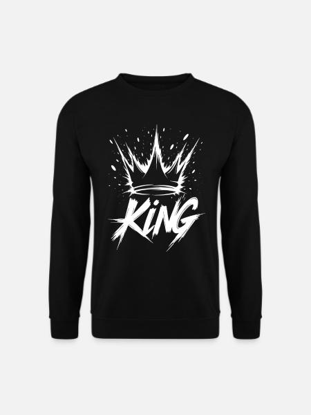 König Krone Splash King Crown - Unisex Sweatshirt - black