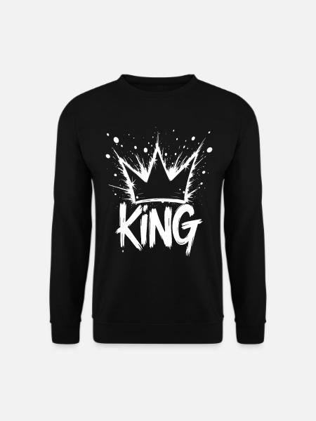 König Krone Splash King Crown - Unisex Sweatshirt - black