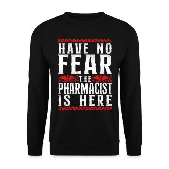 Pharmacy Tech Technician - Unisex Sweatshirt - black - Front - Alina (178cm) & Michal (187cm)