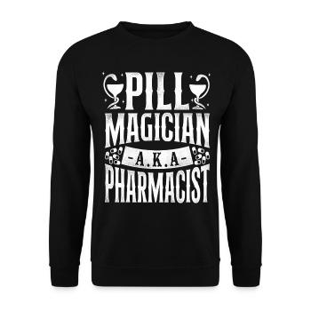 Pharmacy Tech Technician - Unisex Pullover - Schwarz - Vorne - Alina (178cm) & Michal (187cm)