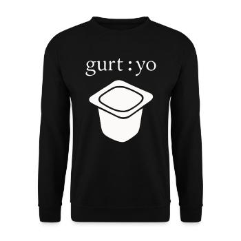 Strap Yo Pun - Unisex Sweatshirt - black - Front - Alina (178cm) & Michal (187cm)