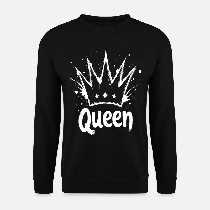Couronne de reine Splash - Sweat-shirt Unisexe - noir