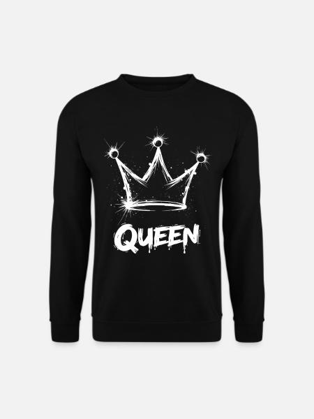 Queen Crown Splash - Unisex Sweatshirt - black