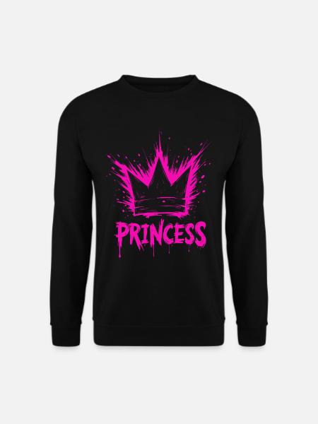 Princess Crown Splash - Unisex Sweatshirt - black