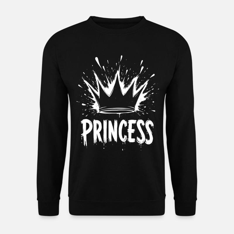 Princess Crown Splash - Unisex Sweatshirt - black