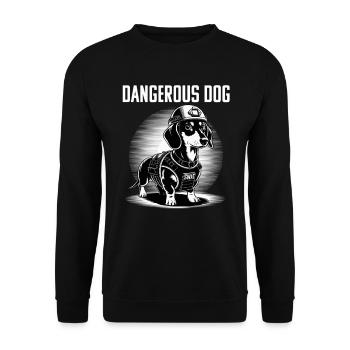 Chien Dire Teckel Design pour les amoureux des chiens - Sweat-shirt Unisexe - noir - Devant - Alina (178cm) & Michal (187cm)