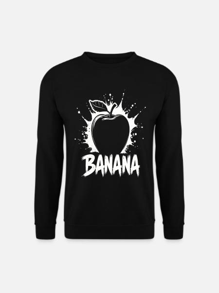 Banana Apple Joke - Unisex Sweatshirt - black
