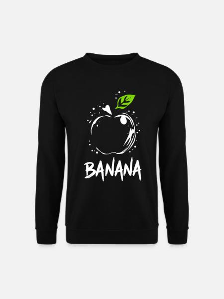 Banana Apple Joke - Unisex Sweatshirt - black