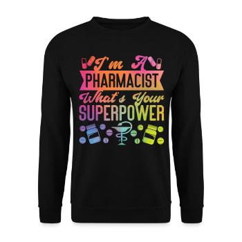 Pharmacy Tech Technician - Unisex Pullover - Schwarz - Vorne - Alina (178cm) & Michal (187cm)
