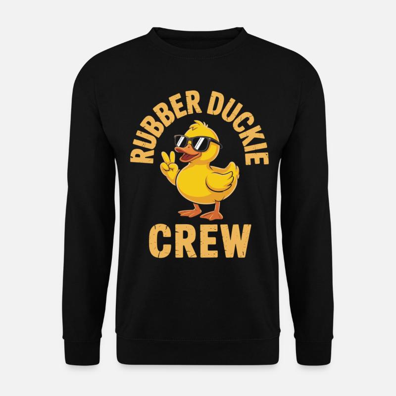 Cool rubber duck crew - Unisex Sweatshirt - black
