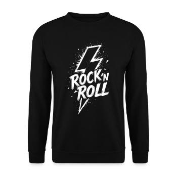 Rock 'n' Roll Blitz - Unisex Sweatshirt - black - Front - Alina (178cm) & Michal (187cm)