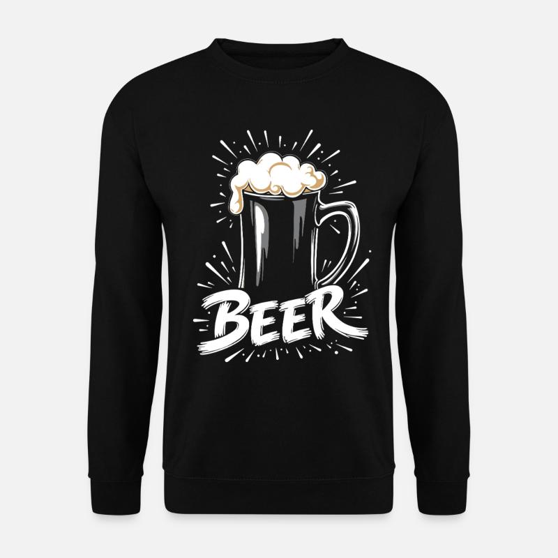 Bier Krug - Unisex Pullover - Schwarz