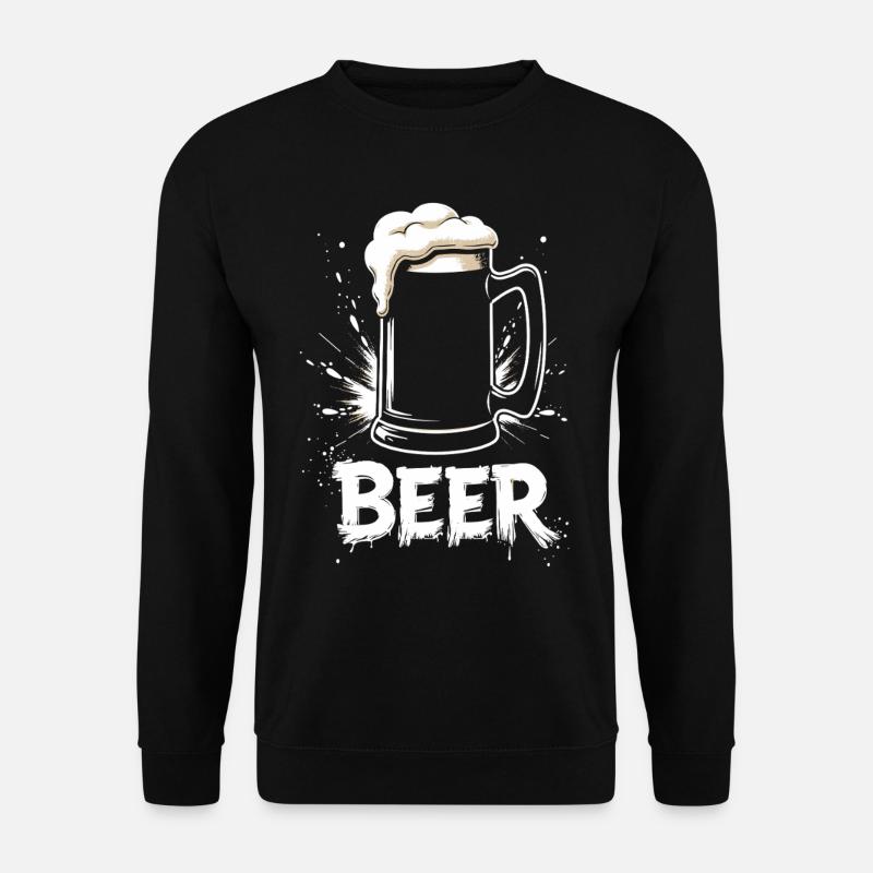 Bier Krug - Unisex Pullover - Schwarz