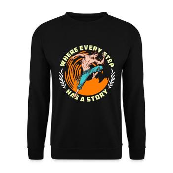Dance Teacher Where Every Step Has Choreography - Unisex Sweatshirt - black - Front - Alina (178cm) & Michal (187cm)