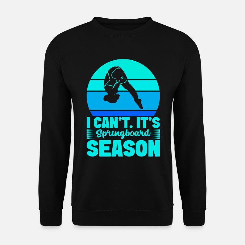 Kunstspringen Turmspringer Sprungbrett - Unisex Pullover - Schwarz