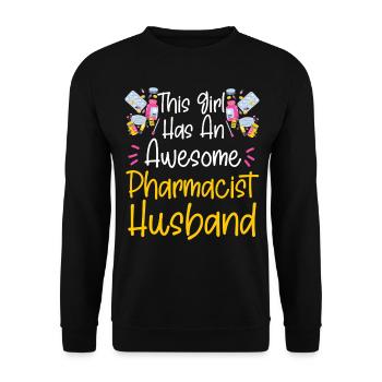 Pharmacy Tech Technician - Unisex Pullover - Schwarz - Vorne - Alina (178cm) & Michal (187cm)