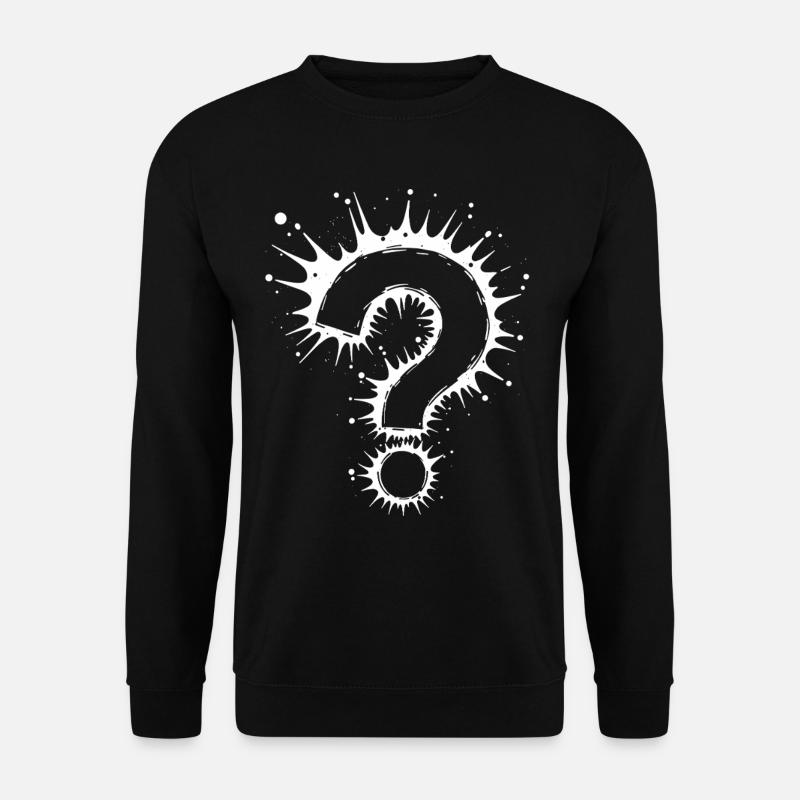 What Question Mark Splash - Unisex Sweatshirt - black