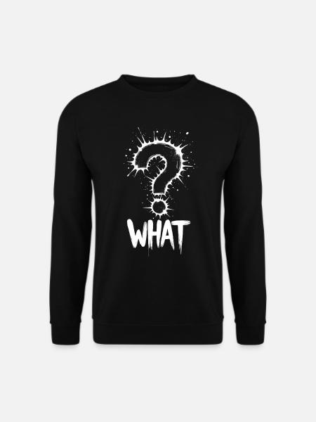 Quel point d’interrogation Splash - Sweat-shirt Unisexe - noir
