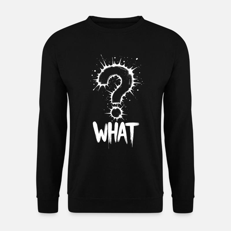 Quel point d’interrogation Splash - Sweat-shirt Unisexe - noir