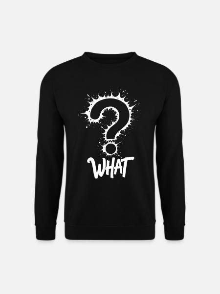 Quel point d’interrogation Splash - Sweat-shirt Unisexe - noir