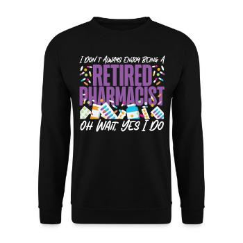 Technicien en pharmacie - Sweat-shirt Unisexe - noir - Devant - Alina (178cm) & Michal (187cm)